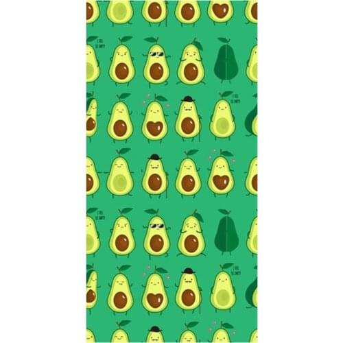 Funny Green Avocado Microfiber Beach Shower Towels Face Hand Kitchen Avocados Lightweight Sport Pool Towels Food