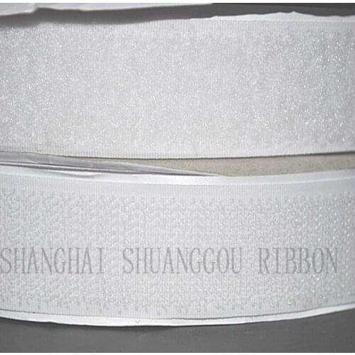 2" (5cm)width x 5yards length white. Sticky Backing hook & loop Fastener Self Adhesive Tape