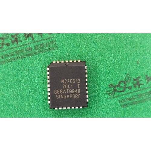 2PCS/LOT M27C512-20C1 PLCC32 integrated block chip memory