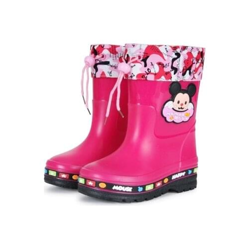 2019 new fashion cartoon childrens rain boots boys and girls non-slip baby rain boots in the big kids rain boots water shoes