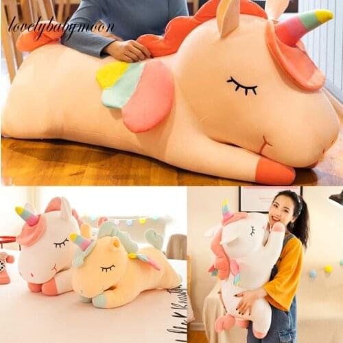 25-55cm Cute Unicorn Plush Toys Cartoon Horse with Rainbow Wings Animal Plush Doll For Baby Kids Gift Plush toys