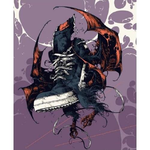 Diy Diamond Painting Cross Stitch Fantasy Eagle Shoes scenery Square Diamond Mosaic 5D Diamond Embroidery Kits decor