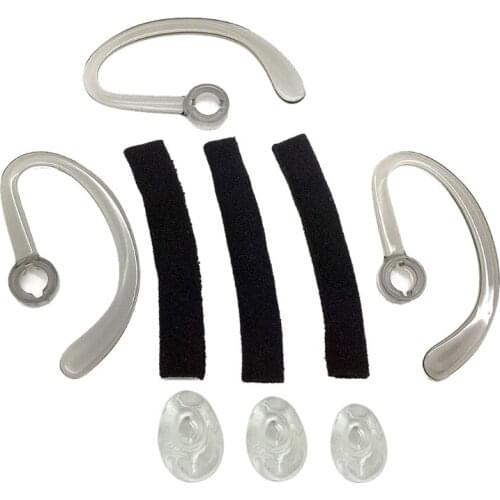 Ear Tips + Ear Hook Loops + Foam Spare + Earpads Fit Kit for plantronics- CS540 Savi W440 W740 W745 WH500 EarLoops EarHo G8TA