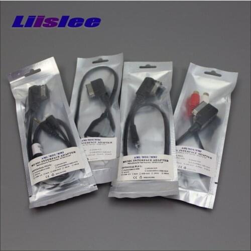 Liislee AMI MMI MDI To USB RCA AUX Port Connector Adapter Cable Wire For VW Jetta GTI GLI Golf Passat CC Tiguan Touareg