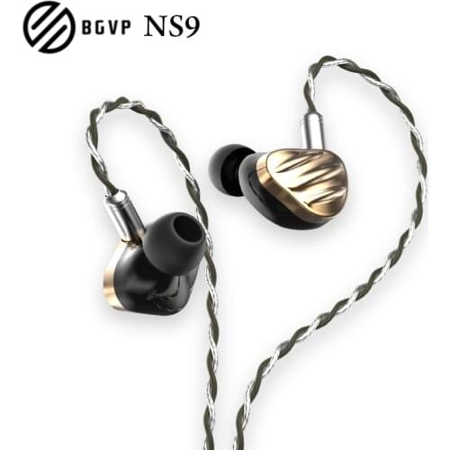 BGVP NS9 Hybrid Technology 7BA+2DD HIFI In Ear Wired Earphone MMCX Music Heavy Bass Monitor Detachable Upgrade Cable
