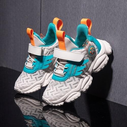 KGFHE Childrens Outdoor Sports Shoes Fashion Comfortable Running Shoes for Boys Breathable Leisure Sneakers