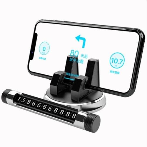 Temporary parking sign mobile phone holder number plate hidden mobile phone bracket instrument trolley bracket navigation frame