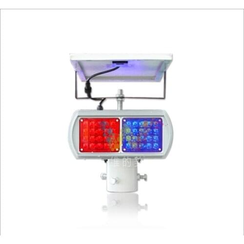 Factory Supplier Solar Powered Road Safety Blinker Strobe 4 Modules Flashing Warning Light