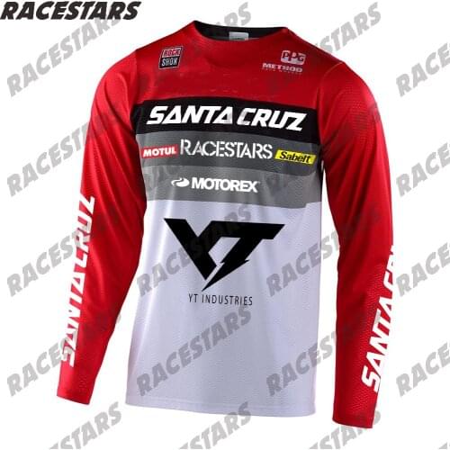 Santa Cruz Downhill Mountain Motocross Jersey Dirt Bike Cycling Motorcycle T Shirt Bicycle Off Road Wear Clothing MTB MX Jersey
