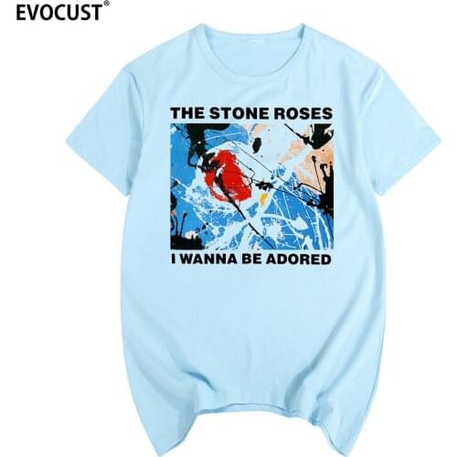 The Stone Roses I Wanna Be Adored T-shirt Cotton Men T shirt New TEE TSHIRT Womens unisex Fashion