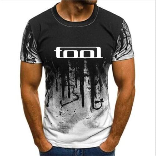 Gradient ink unisex Heavy Metal Tool Band T Shirt Tshirts Men Short Sleeve O-neck Music Rock Roll T-shirt