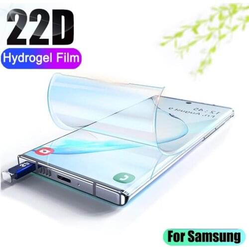 22D Hydrogel Film For Samsung Galaxy A50 A10 Note 8 9 10 Plus Not Glass Screen Protector For Samsung S10 S9 S8 S10e Plus