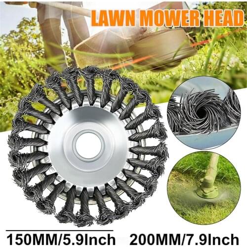 150mm/200mm Steel Wire Trimmer Head Grass Brush Cutter Dust Removal Weeding Plate Gearbox Fixing Kit Tray Plate Lawn Mower Brush