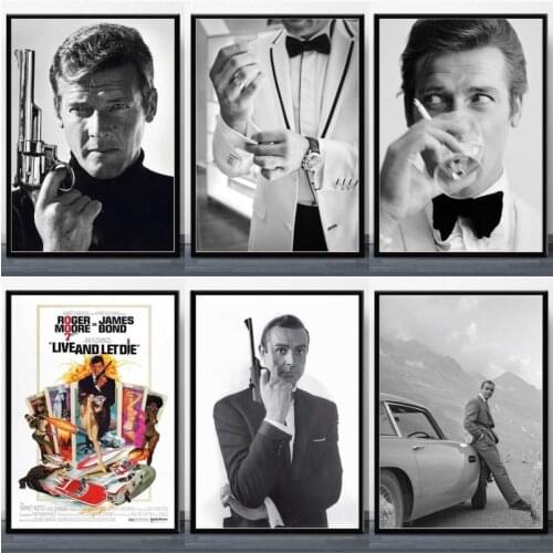 Hot 007 Classic Movie Canvas Painting Posters And Prints Wall Art Picture Decoration Home Decor Cuadros