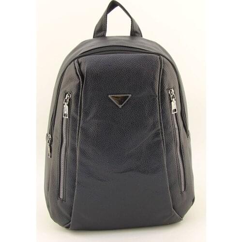 HNB Black Soft Polyurethane Leather Macbook Air 13 & 13.3 Inch Compatible Large Womens Backpack 2021 2001Q30450