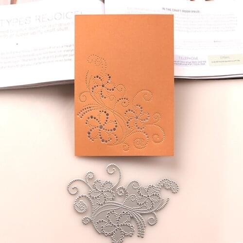 DUOFEN METAL CUTTING DIES cutout flower corner for DIY papercraft projects Scrapbook Paper Album 2020 new
