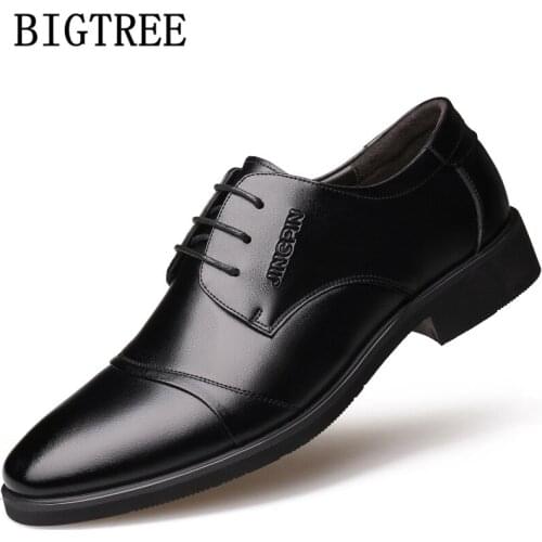 Wedding Shoes For Men Formal Shoes Genuine Leather Italian Brown Dress Official Shoes Men Classic Brand Zapatos Charol Hombre