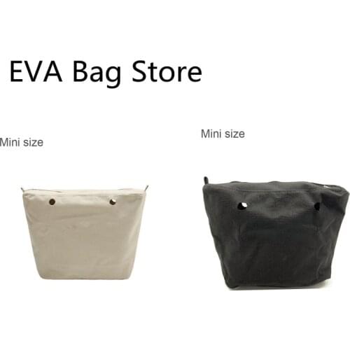New Inner lining Insert Zipper Pocket For Classic Mini Obag Canvas insert with inner waterproof coating for O bag