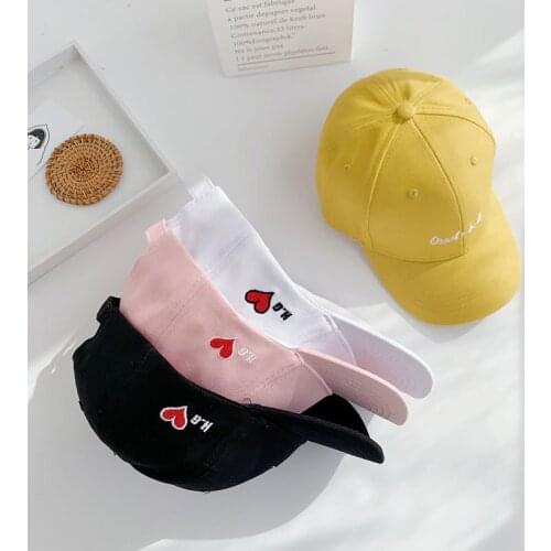 2020 New Child Hip Hop Baseball Cap Summer embroidery Letter kids Sun Hat Boys Girls snapback Caps for 2 to 8 years old