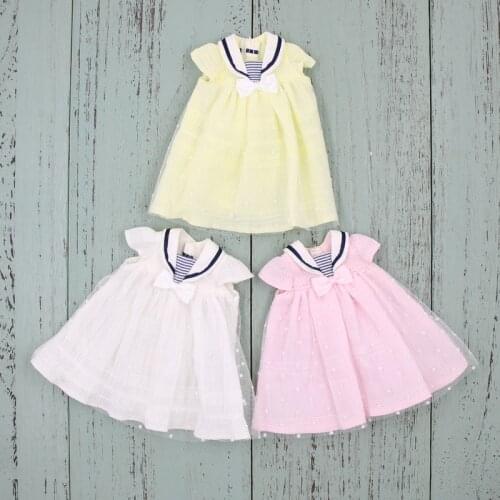Clothes for 1/6 Blyth icy doll sailor style lace dress girl gift ICY BJD toy