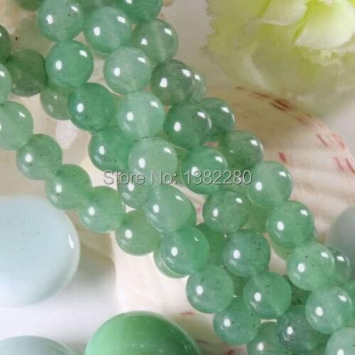 ! Wholesale 8mm Green Aventurine Round Loose Beads chalcedony 15'' JT5910