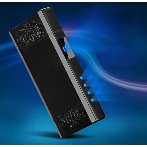 Good Voice Double Arc Pipe Cigarette Lighter Touch Induction Battery Display Charging Lighter Gadgets for Men Technology Briquet