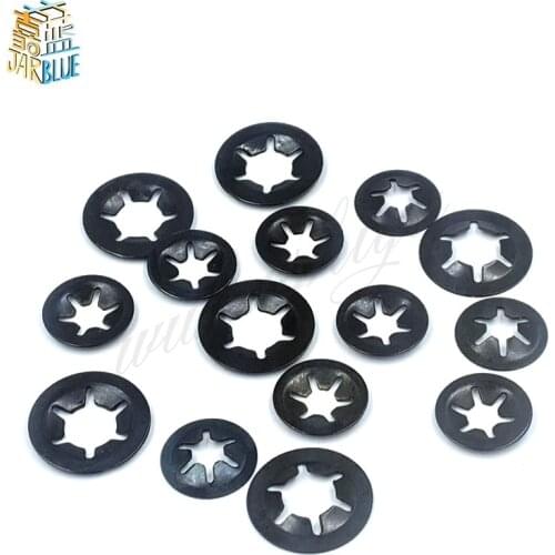 10-220Pcs M3 M4 M5 M6 M8 M10 M12 Push-on Locking Washers Star Nut Metal Quick Speed Star Nut Locking Fastener Assorted Kit