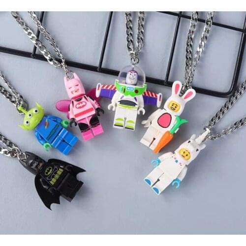 Building blocks bass light years necklace hip-hop lovers gift personality street fashion hiphop jewelry