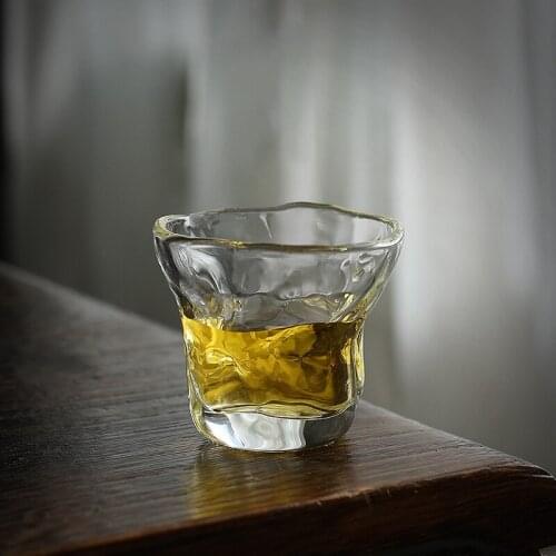 Heat-resistant Thickened Small Cup Transparent Zen Cup Wine Glass Kung Fu Tea Bowl Borosilicate Glass Cup Ceremony Teacup Gift