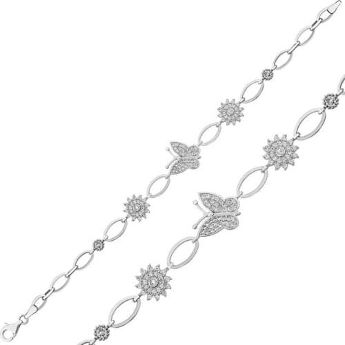 Tevuli 925 Sterling Silver Butterfly Womens Bracelet