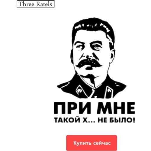 Three Ratels TZ-314 15*17.7cm 1-5 pieces There was no such shit with me USSR leader Stalin car sticker