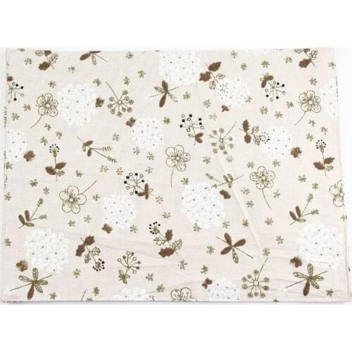 Japanese fashion Flower Print Fabric Napkins heat insulation mat dining table mat children table Placemat Cotton Linen placemats