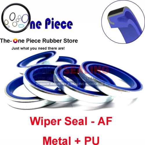10PCS AF ID=10-100 mm Wiper seal Dust ring hydraulic cylinder parts industry Polyurethane+Metal Rubber scraper ring steel+PU