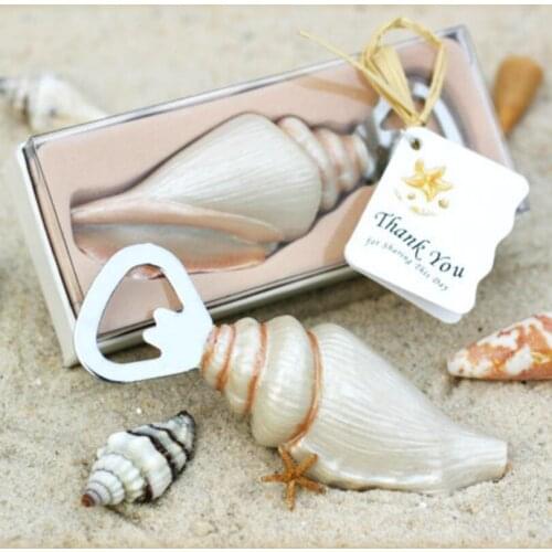 200pcs/lot Beach Series Wedding Favor Party Supplies Decoration Seashell Bottle Opener LIN4697