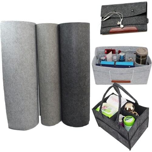 3mm 45x90cm Polyester Gray Felt fabric Artificial Wool Designer Diy Handmade craft sewing Bag planting bag Material
