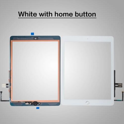50Pcs/lot For iPad 6 (2018 Version) 6th Gen A1893 A1954 Touch Screen Digitizer Glass With Home Button
