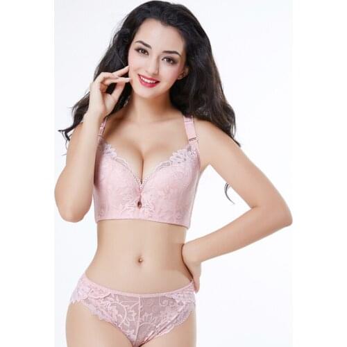 Big cup bra plus size sexy fancy hot panty lace big size bra set