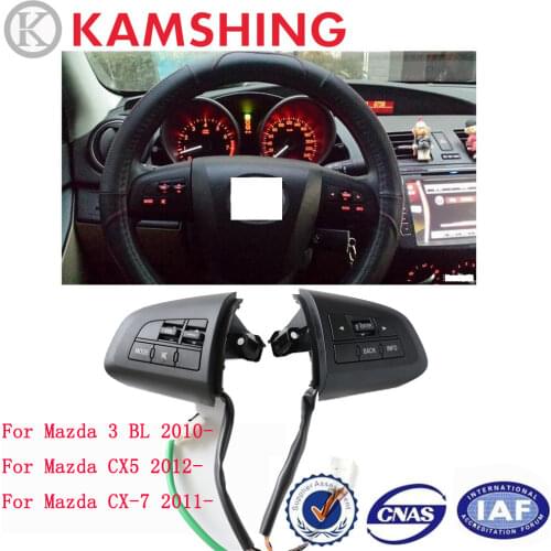 CAPQX For Mazda 3 2010 cx-5 cx5 cx-7 cx7 multi-functional Steering Wheel Button Bluetooth Phone Audio Volume Control Switch