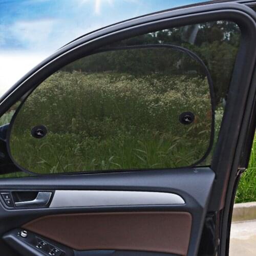 1air 65*38cm Black Car Sun Shade Side Window Sunshade Cover Mesh Visor Shield Screen Solar UV Protection FISHBERG