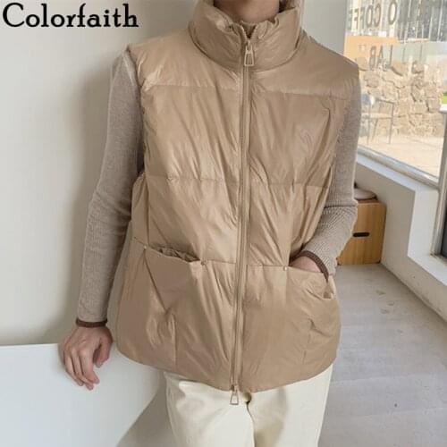 Женские стеганые жилеты Colorfaith China At AliExpress
