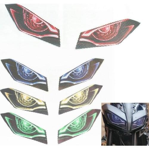 FOR YAMAHA MT-09 MT09 MT 09 2016 2017 2018 2019 Motorcycle Front Fairing Headlight Guard Sticker Head light protection Sticker