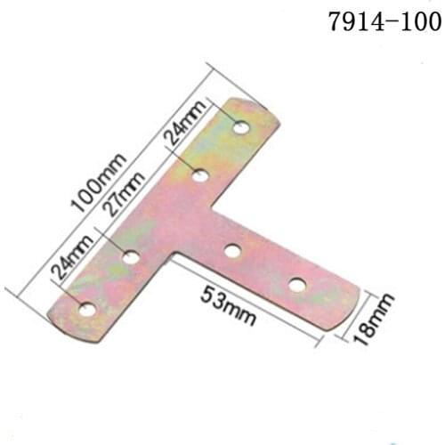 Home Furniture 7914-100 iron chrome corner code fixed connectors Universal T-shaped bracket