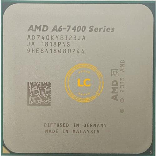 AMD A6-Series A6 7400K A6 7400 K 3.5G Dual-Core CPU Processor 65W AD740KYBI23JA / AD740BYBI23JA Socket FM2