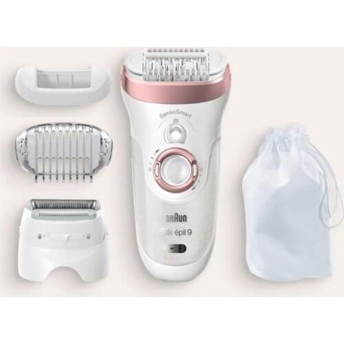 Silk-epil 9 9720 Sensosmart Epilatör / Epilasyon Facial Hair Removal for Women, Wet & Dry, Womens Shaver & Trimmer home care