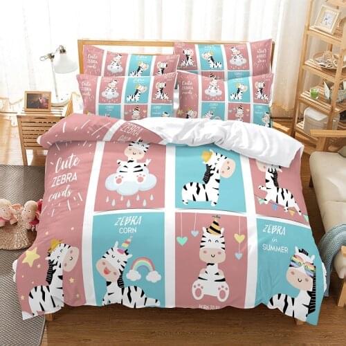 Bedding set duvet cover set 3d bedding digital printing bed linen queen size bedding set fashion design