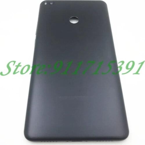 Metal Battery Back Cover For Xiaomi Max Mi Max 2 Back Battery Door Rear Housing Cover Case Chassis+side key+Camera Lens