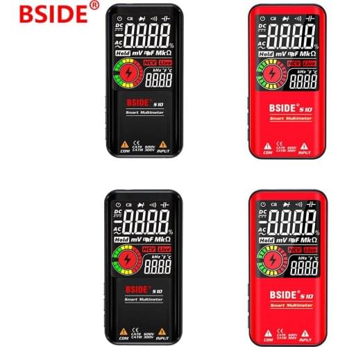 BSIDE S10/S11 Digital Smart Multimeter Color LCD Display Digital DC AC AC Voltage Capacitor Ohmic Diode NCV Hz Tester DMM