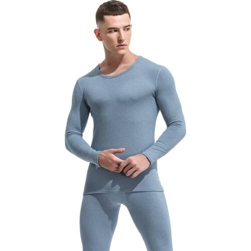 5XL Men Thermal Underwear Plus Size Winter Long Jhons Warm Body Clothes Slim Tops Open Pocket Buttoms