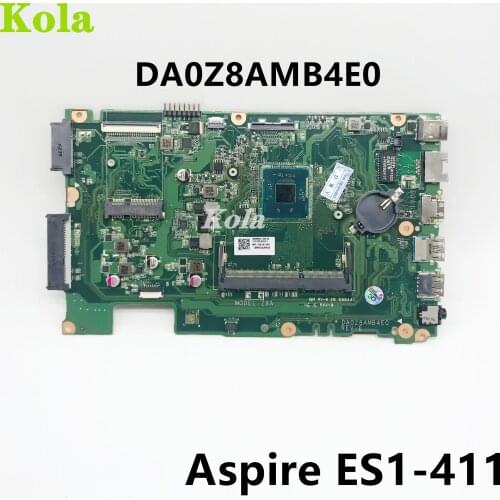 NBMRU11001 For Acer Aspire ES1-411 Laptop Motherboard with Celeron CPU REV:E DA0Z8AMB4E0 mainboard 100% Full Tested