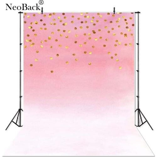 NeoBack Thin Vinyl Glitter twinkling pink children baby kids Photography Backdrop profession Photo Background Photo Studio